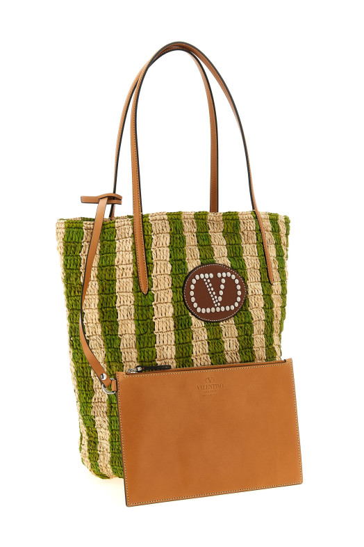 Покупки Valentino Garavani, рафія, зелений W2B0R37UHKC0H