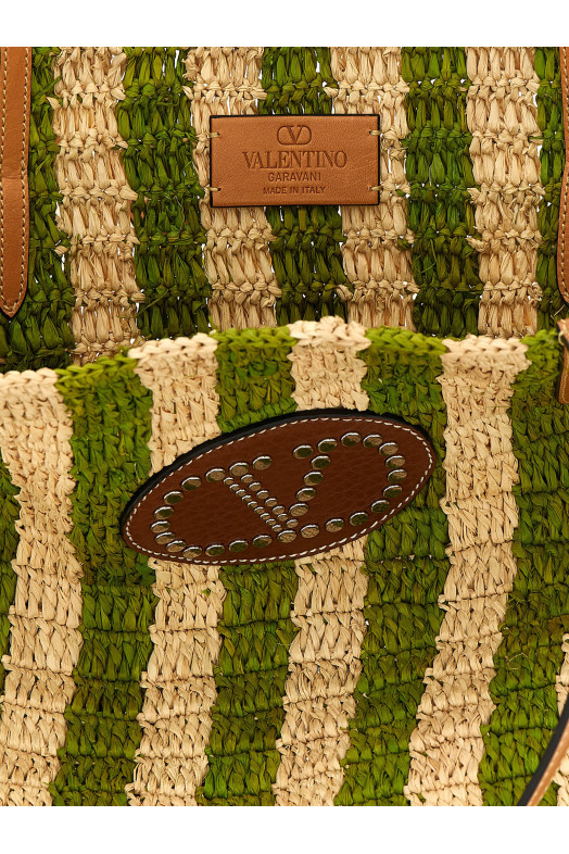 Покупки Valentino Garavani, рафія, зелений W2B0R37UHKC0H