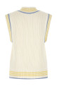 Thick knit vest White