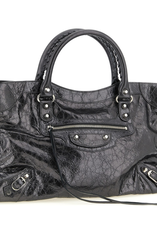 'Le City M' handbag Silver