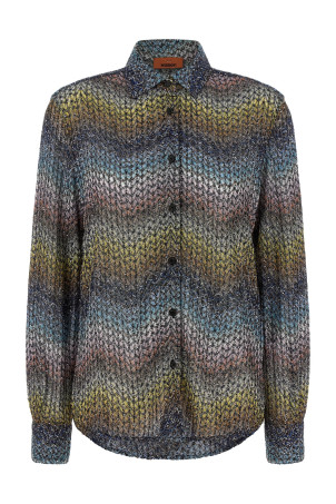 Lamé viscose shirt Multicolor