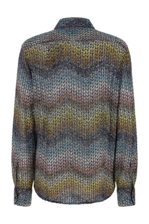 Lamé viscose shirt Multicolor