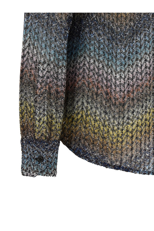 Lamé viscose shirt Multicolor