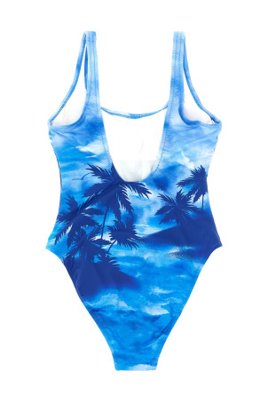 'Polo' one-piece swimsuit Blue