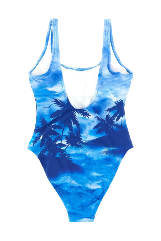 'Polo' one-piece swimsuit Blue