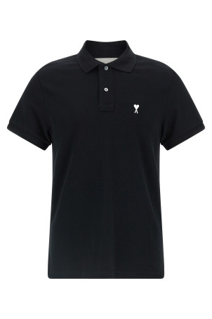'Ami de Coeur' polo shirt Black