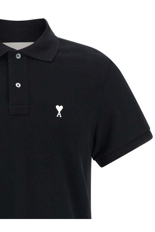 'Ami de Coeur' polo shirt Black
