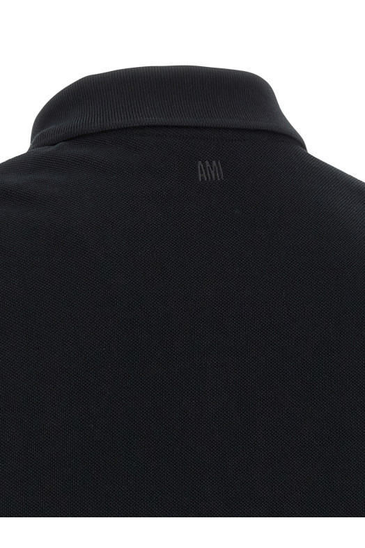 'Ami de Coeur' polo shirt Black