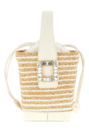 'Viv' Skate' mini bucket bag White