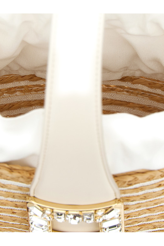 'Viv' Skate' mini bucket bag White