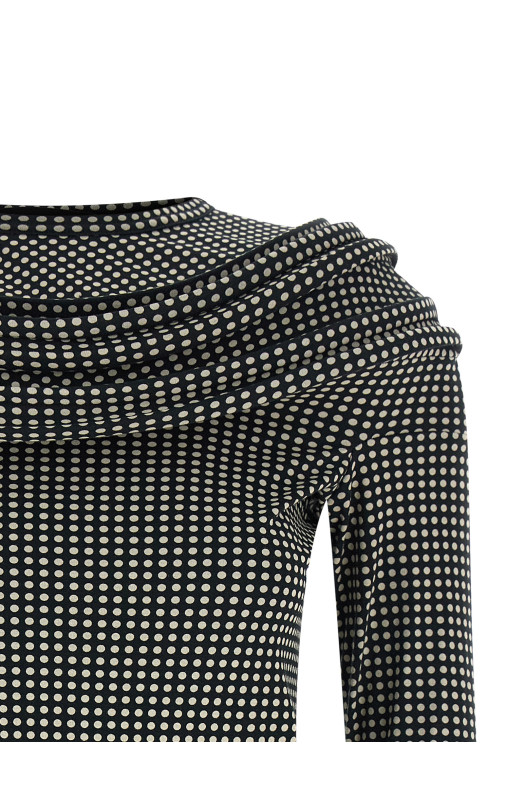 Sculptural dress Black-grey