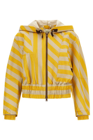 Pequin striped jacket Yellow