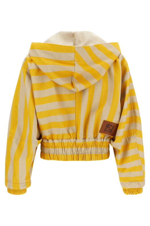 Pequin striped jacket Yellow
