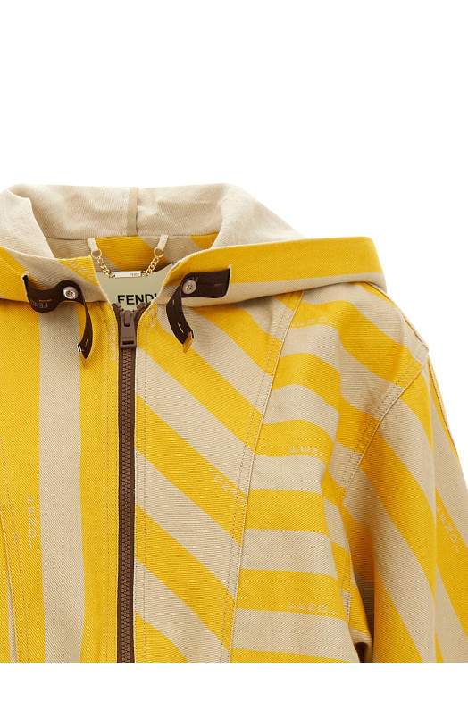 Pequin striped jacket Yellow
