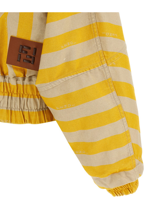 Pequin striped jacket Yellow