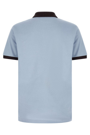 Logo patch polo shirt BLUE