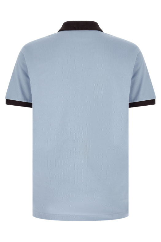 Logo patch polo shirt BLUE