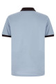Logo patch polo shirt BLUE