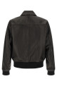 'Ami de Coeur' leather bomber jacket Black