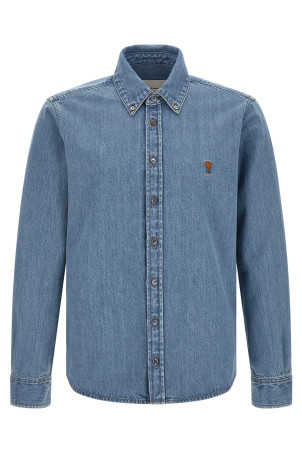 'Ami de Coeur' denim shirt Blue