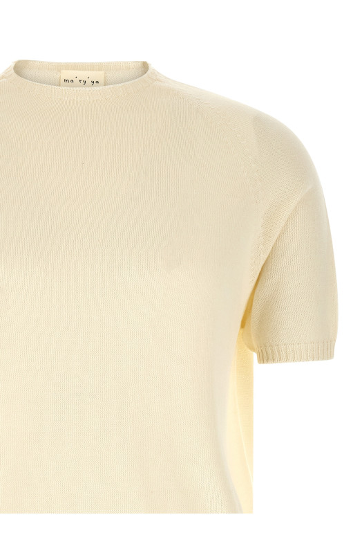 Cotton sweater White