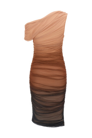Dégradé tulle dress Brown