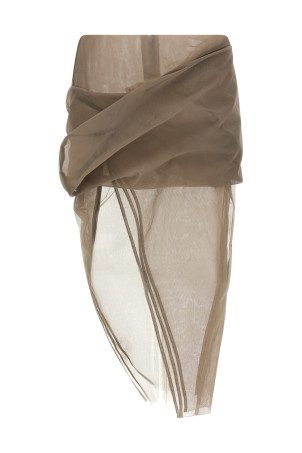 'Draped Calf' skirt Gray