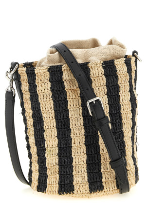 Маленька сумка-відерце Valentino Garavani з рафії, чорна W2B0T03IXUC8K