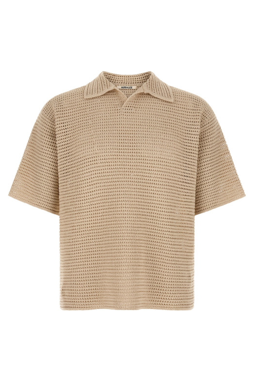 'Tussah' polo shirt Beige