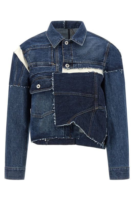 Patchwork denim jacket Blue