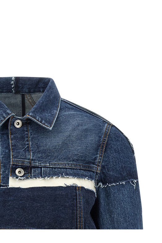 Patchwork denim jacket Blue