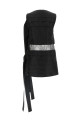 Lace insert dress Black