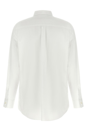 Crochet pocket shirt White