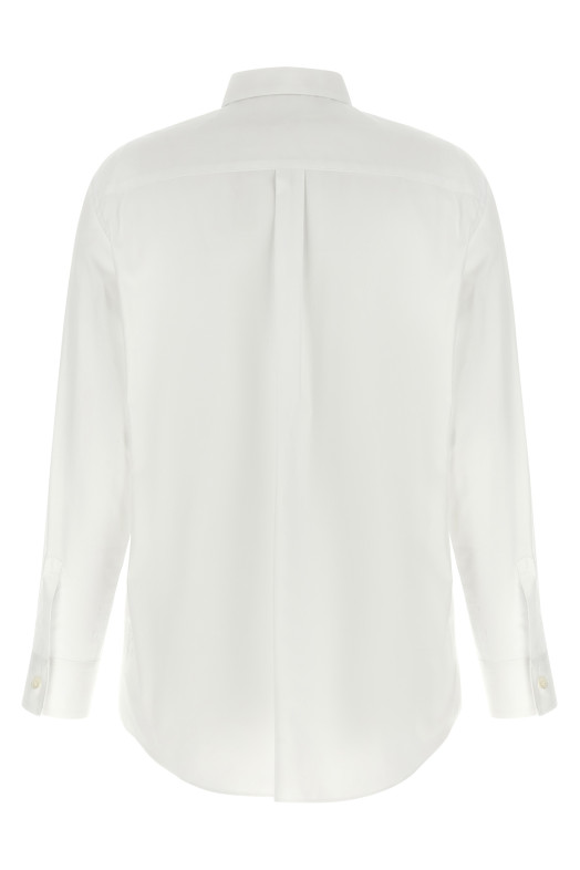 Crochet pocket shirt White