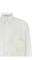 Crochet pocket shirt White