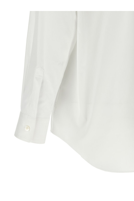 Crochet pocket shirt White