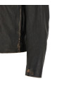 Antiqued leather jacket Black