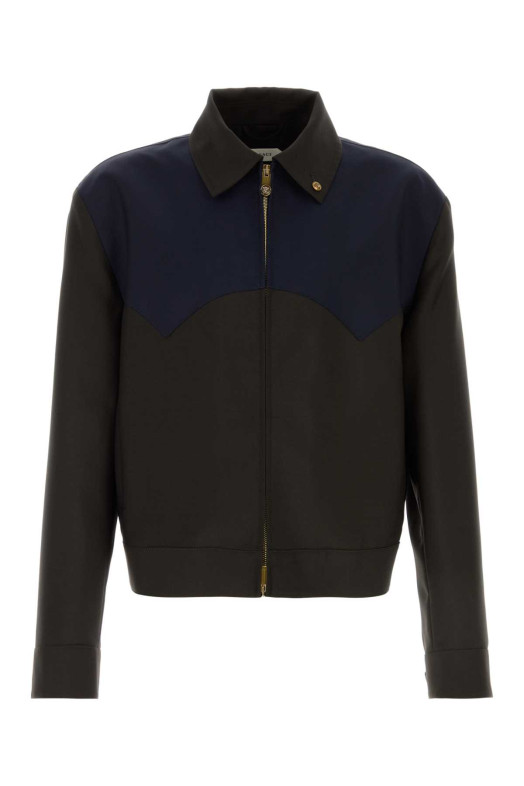 Two-tone wool blend jacket VERSACE (10245341A17842)