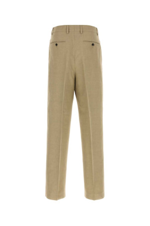 Cappuccino cotton blend pant Brown SALVATORE FERRAGAMO (145446793017)