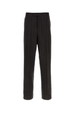 Embroidered linen blend pant SALVATORE FERRAGAMO (145446794418)