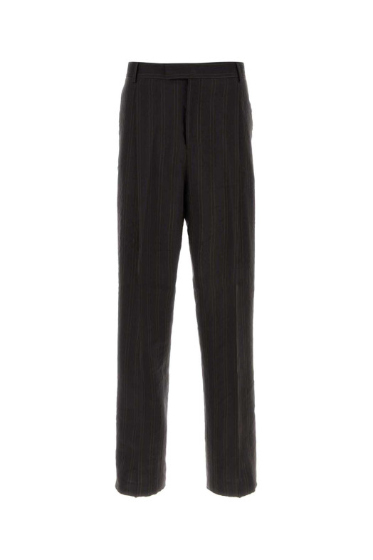 Embroidered linen blend pant SALVATORE FERRAGAMO (145446794418)