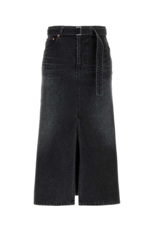 Black denim skirt SACAI (2608470)