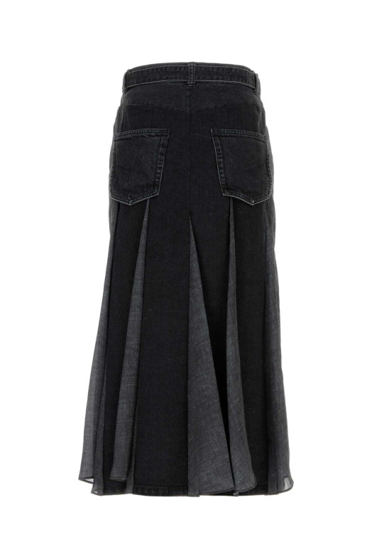 Black denim skirt SACAI (2608470)