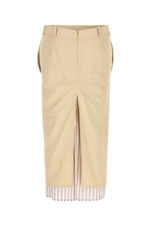 Beige poplin skirt Green THE ATTICO (260WCS00298CCP111AA)