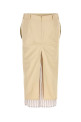Beige poplin skirt Green THE ATTICO (260WCS00298CCP111AA)