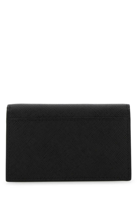 Black leather card holder Black PRADA (2MC122QME)