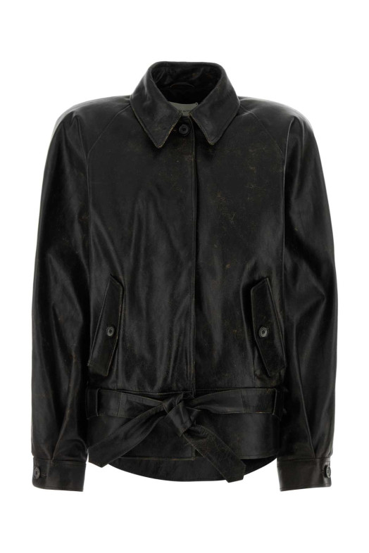 Black leather jacket MAGDA BUTRYM (455526)