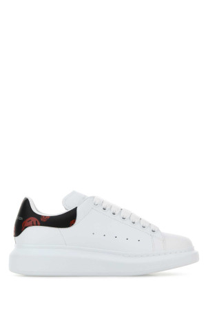 White leather sneakers with printed leather heel ALEXANDER MCQUEEN (553770WIAKB)