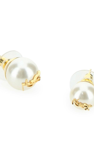 Gold metal earrings SAINT LAURENT (691563Y1526)