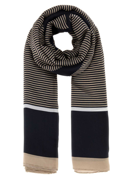 Embroidered silk foulard SAINT LAURENT (8221383Y039)